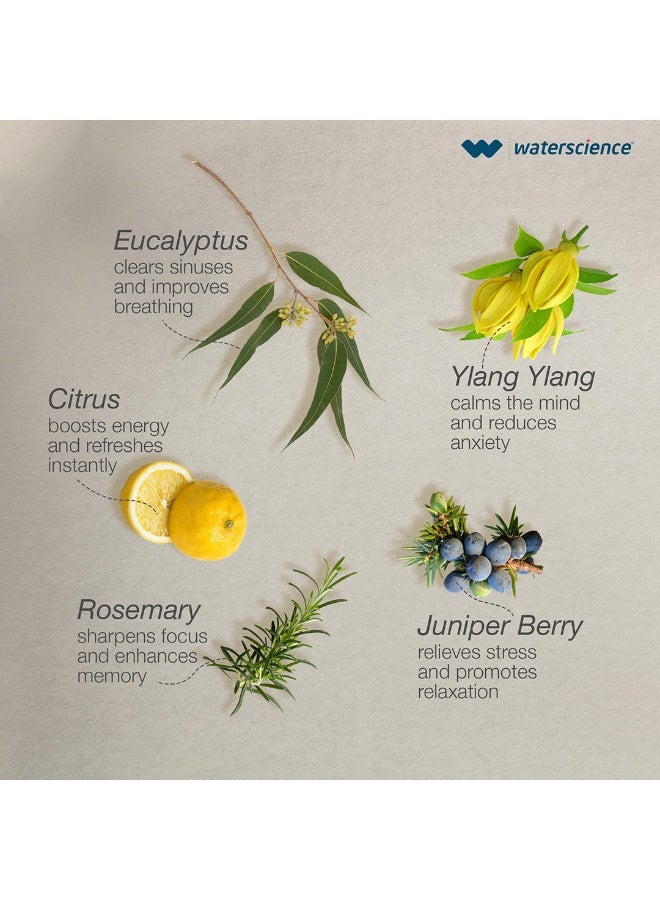 ووتر ساينس وسادات عطرية بزيوت عطرية طبيعية لرأس دش العلاج العطري المزود بفلتر - Image 2