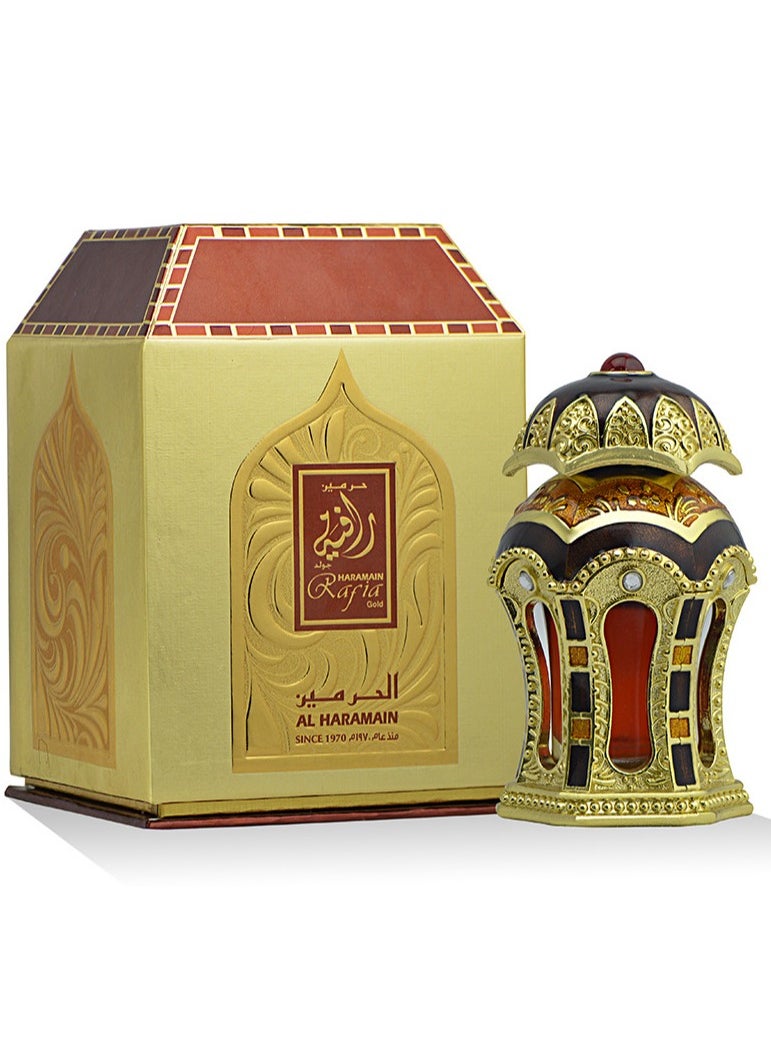 Al Haramain - Al Haramain Rafia Gold 20ml, 0.67oz, Non-Alcoholic Unisex Perfume Oil - Image 1