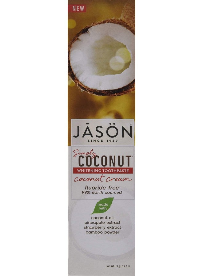 Jason Simply Coconut Whitening Toothpaste, Coconut Cream, 4.2 Ounce - Image 2