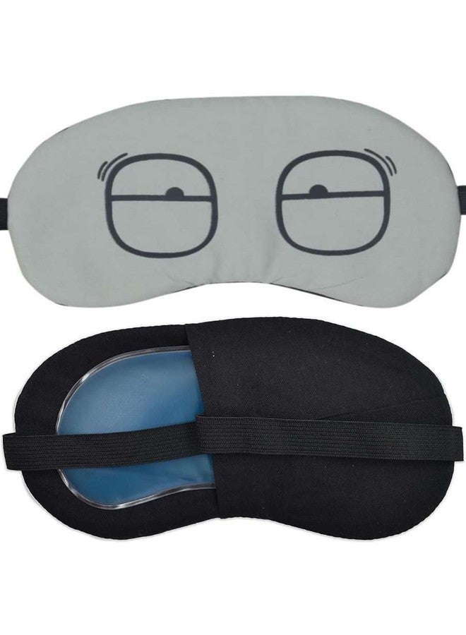 Aoxeria (PACK OF 1) Eye Mask For Sleeping Men Women With Cooling Gel For Night Deep Sleep, Dark Circles, Puffy Eye's, Dry Eyes And Eye Fatigue - Image 1