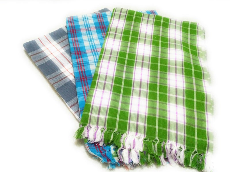 Cotton Colors Large Bath Towels ( 30 x 60 Inches, D-48) - Pack of 3 Pieces - Image 2