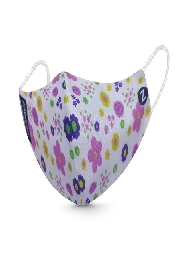 zebaya Digital Printed Fashion Mask for Ladies. 3 Layer of Protection (Pack of 5 Nos). Washable & Reusable Fabric. - Image 5