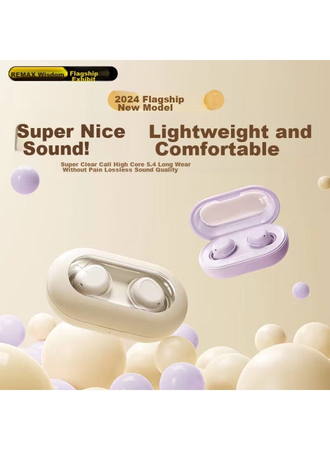 REMAX Remaxanc Active Noise Reduction Ultra-thin Sleep Mini Bluetooth Headphones, Wireless For Sleeping, Comfortable For Side Sleeping And Lying Down, Ear-friendly, Sleep-aiding, Soundproof Earplugs, Not Ear-pressing, Top Ten In Sales - Image 1