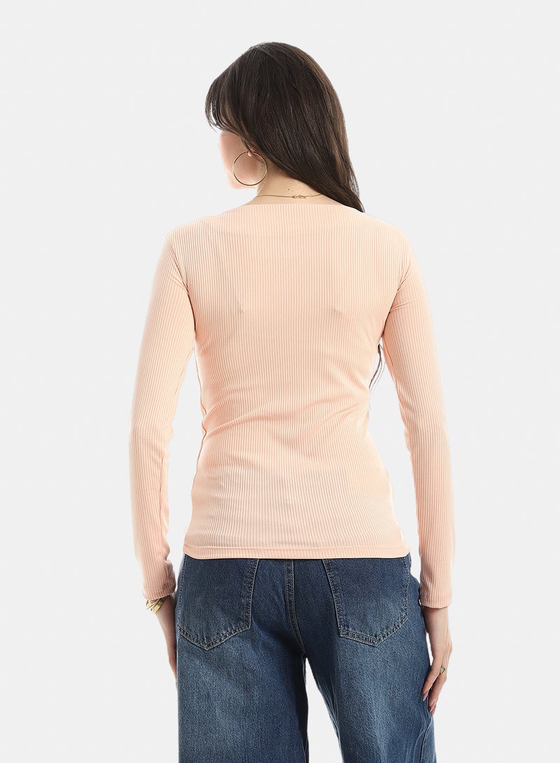Andora Long Sleeves Ribbed Top - Simon - Image 3
