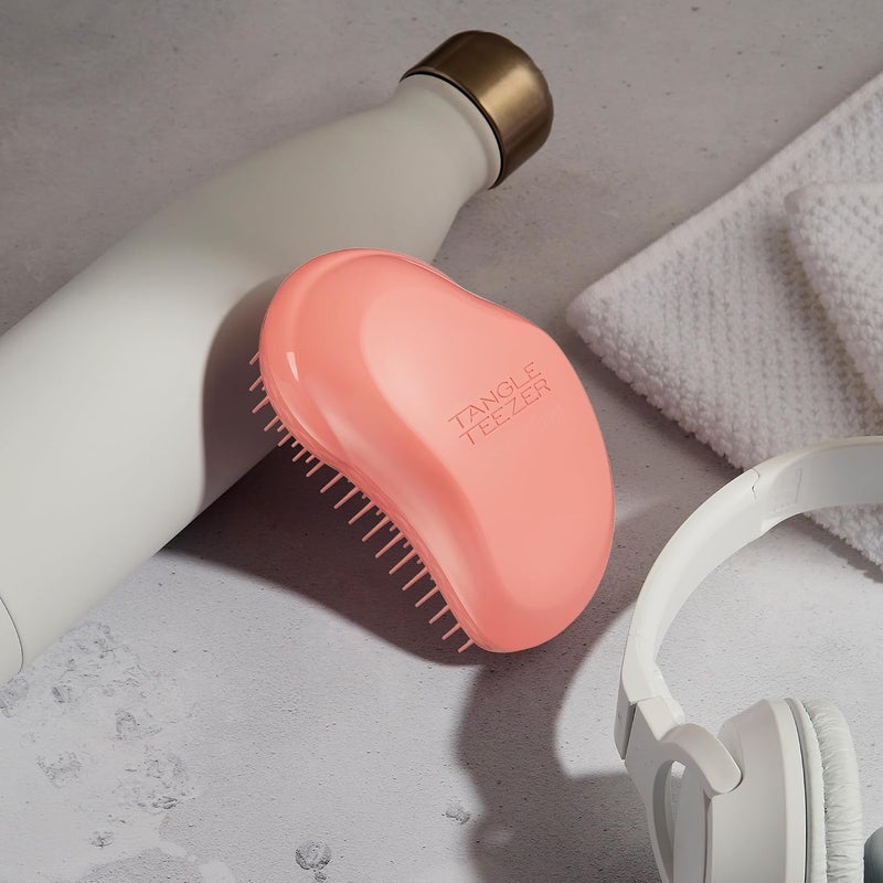 TANGLE TEEZER | The Thick & Curly Detangling Hairbrush | Strong Two-Tiered Teeth | Palm-Friendly | Suitable for Wet & Dry Hair |Get Frizz-Free, Super-Defined Curls | Terracotta - Image 5