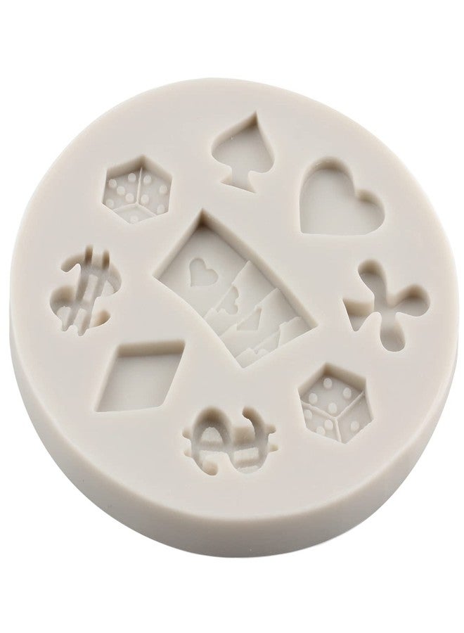 MINFEIDMS Poker Silicone Molds Playing Cards Hearts Diamonds Spades Clubs Fondant Chocolate Mold for Casino Themed Cake Decorating Cupcake Topper Candy Gum Paste Polymer Clay - Image 4