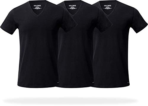 Pair of Thieves Mens 3 Pack VNeck TShirt Black Small