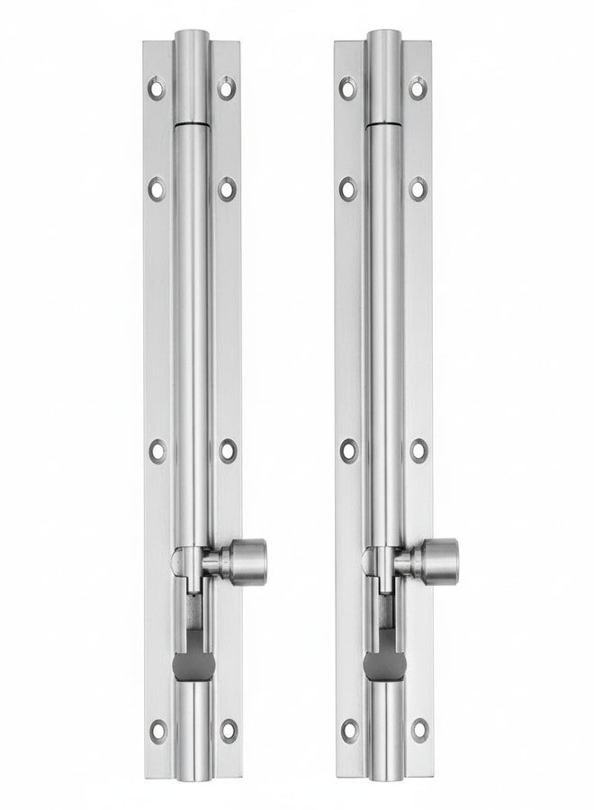 JAGGER JAG400 Stainless Steel Door Tower Bolt | Heavy Duty Tower Bolt for Doors and Window | Strong & Durable Door Latch | Rust Resistant Finish (Silver [ Pack of 2 ], 6" INCH) - Image 1