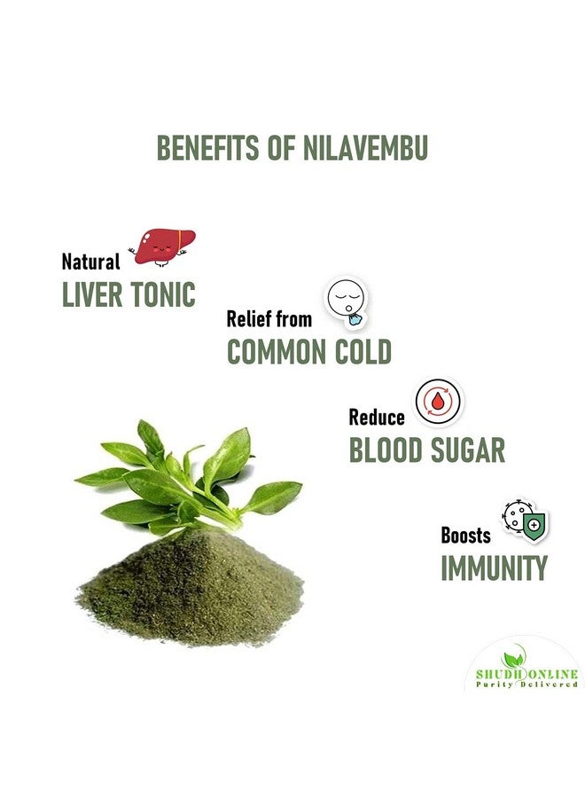 Shudh Online Nilavembu powder, Nelavemu, Kalmegh, Chirata (200 grams), Kirayata, Neelavembu - Image 4