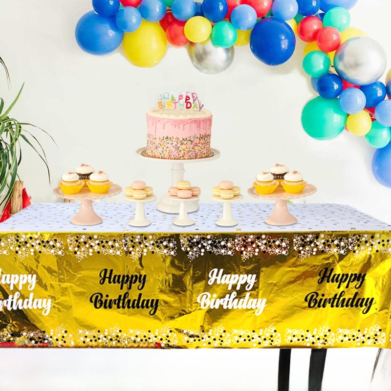 Printed Party Decoration Waterproof Table Cover 137*183 