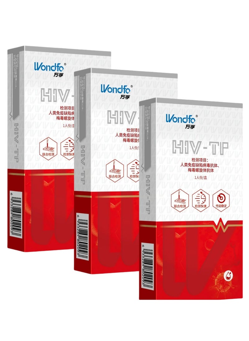 Wondfo 3 Box HIV-TP Dual Card Test Kit  - Image 1