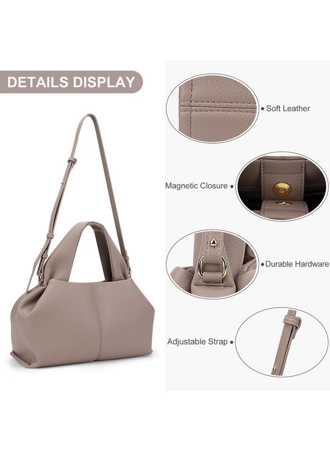 Juoxeepy Crossbody Bag Purse Satchel Handbag for Women Shoulder Bag Chic Dumpling Cloud Bag Clutch Purse - Image 2