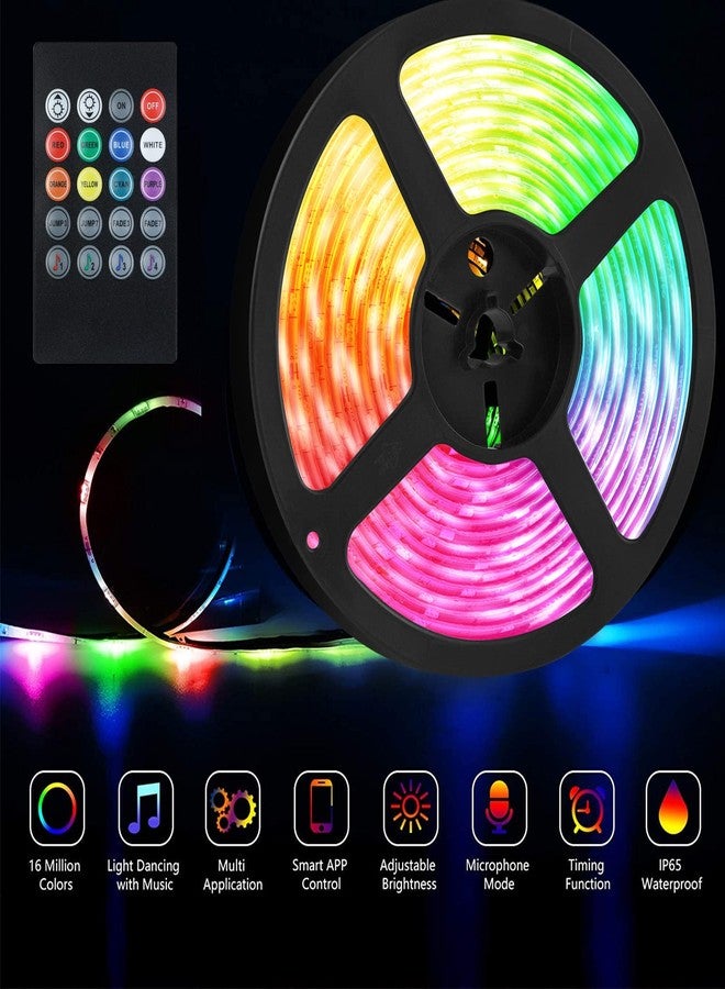 Vbakor RV Awning Lights Kit, 20FT RGB Dimmable Waterproof 12V Camper Awning Strip Lights with APP/Remote Control, Sound Music Sync, RV Exterior Lighting for Party Motorhome Travel Trailer - Image 3