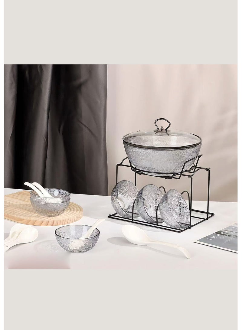 Soup bowl set with bowls and serving bowls - Image 5