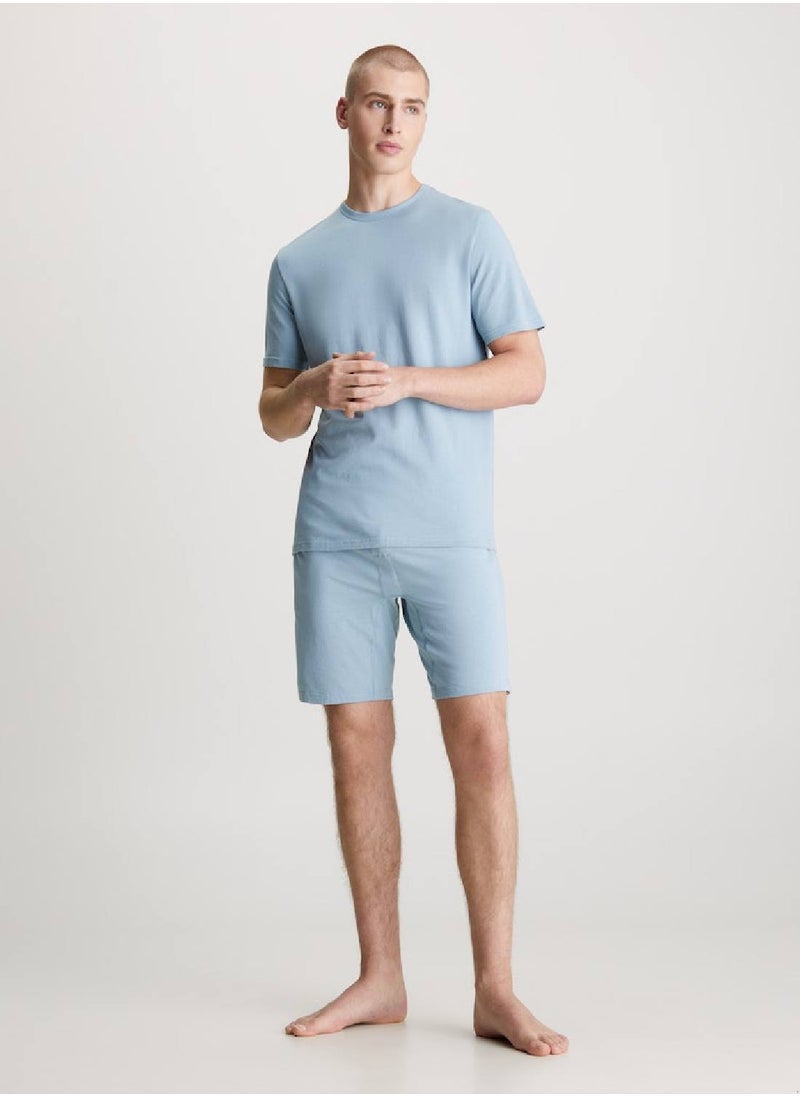 Men's Shorts Pyjama Set - Cotton Stretch - Cotton, Blue - pzsku/Z9891A234637F6C6114BFZ/45/_/1726848295/0008d33b-c3f0-44c3-963c-5effa12d2b1a