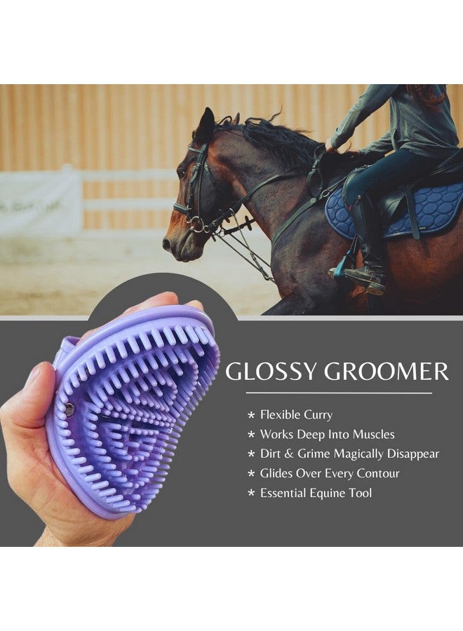 Glossy Groomer Horse Grooming Tool (Lavender) - Image 2