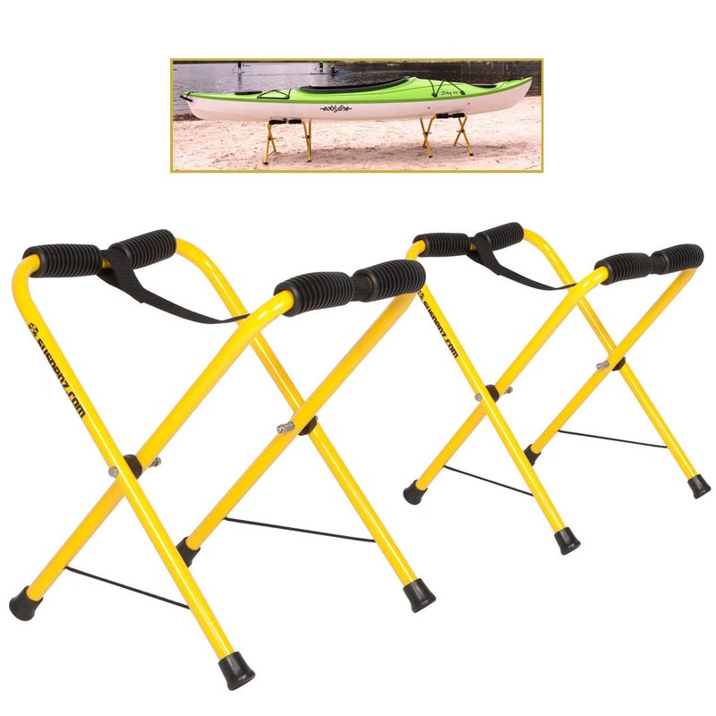 Suspenz Folding Kayak Stand, Small Portable Racks for Kayaks, Canoes & SUPs - 150 lb Capacity - 22-1818 - Image 1