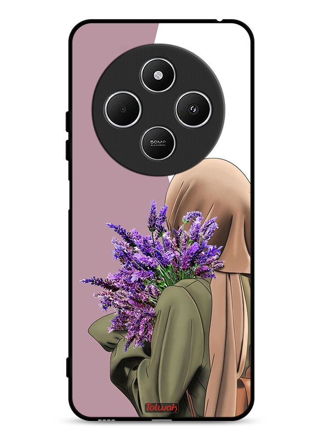 Tolwak Xiaomi Redmi 14C 4G Protective Case Cover Holding Flower - Image 1