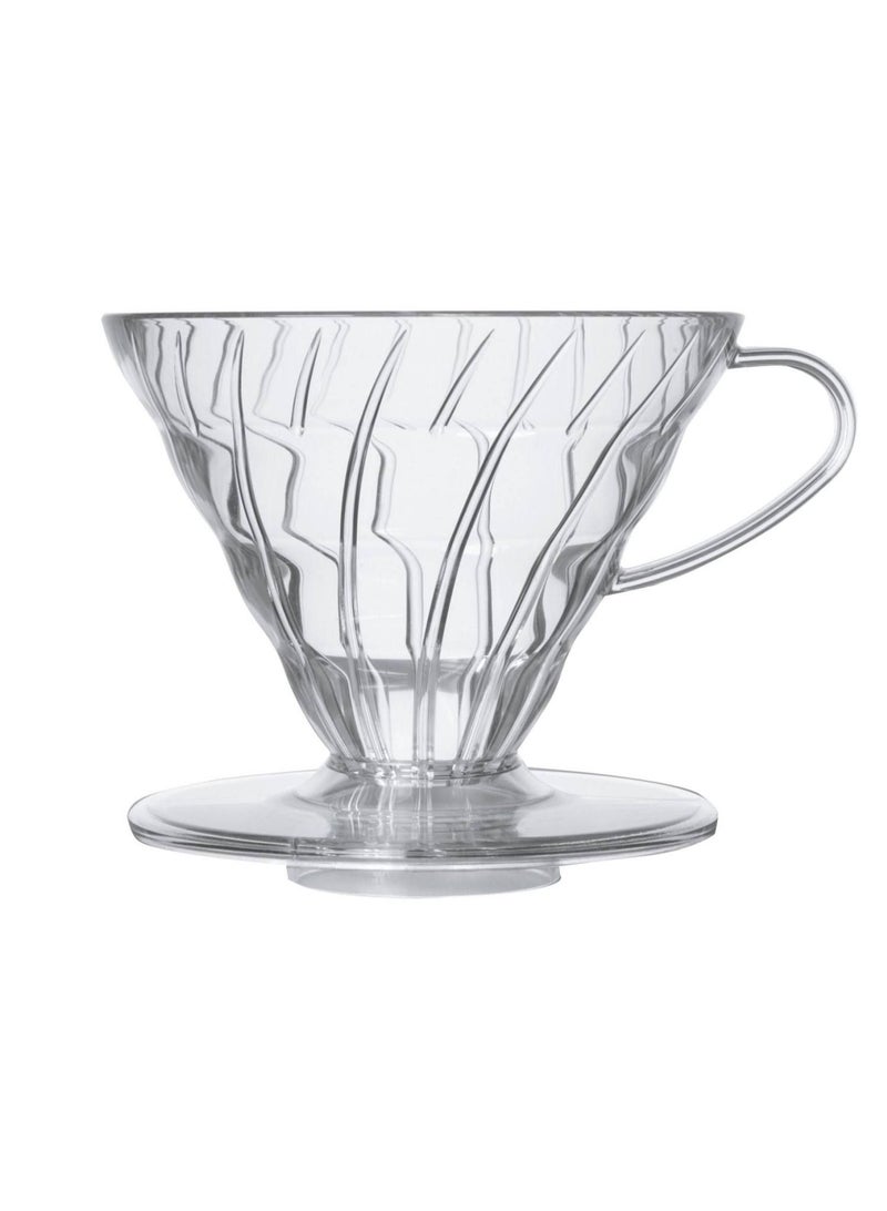 V60 drip coffee machine package consisting of acrylic funnel, glass server and coffee filter - Image 3