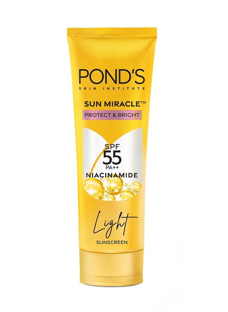 POND's Serum Boost Sunscreen For All Skin Types Prevent And Fade Dark Patches With The Power Of Spf 55 And Niacinamide-C Serum 50G, Pack Of 1 - Image 1