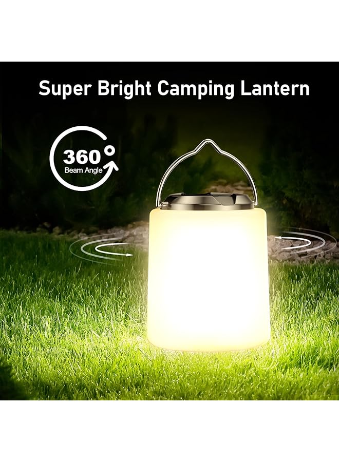 Excefore Camping Lantern Rechargeable 2000mAh 3000K Warm Light 3 Light Modes 10+ Hrs Runtime Waterproof Tent Light for Camping Emergency Power Cuts - Image 3
