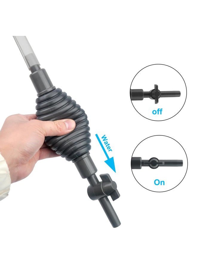 Newpol 5.7FT Aquarium Siphon Vacuum Cleaner for Fish Tank Cleaning Gravel & Sand & Change The Water - Image 3