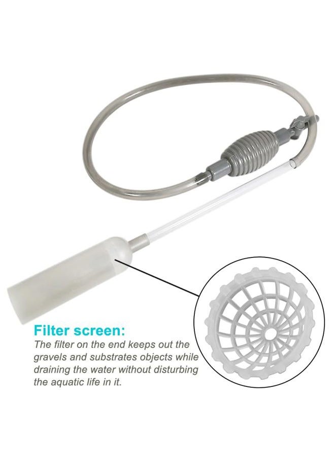 Newpol 5.7FT Aquarium Siphon Vacuum Cleaner for Fish Tank Cleaning Gravel & Sand & Change The Water - Image 5