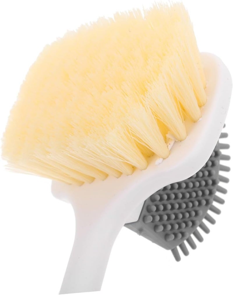 Long Handle Foot Scrubber Bath Brush with Soft Double-Sided Bristles Exfoliating Shower Brush for Feet Skin Care Suitable for Seniors Men and Women - Image 3