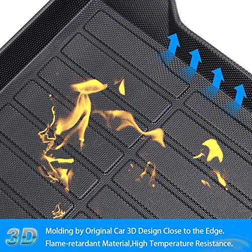Aiqiying Cherokee Cargo Liners - All-Weather Protection Rear Cargo Trunk Tray Floor Mats Compatible with 2019 2020 2021 2022 2023 Jeep Cherokee, 3D Modeling Waterproof Durable TPO Accessories Custom-Fit - Image 5