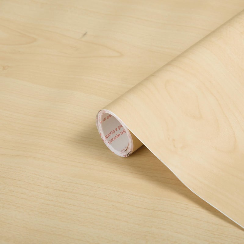d-c-fix 346-0219 Decorative Self-Adhesive Film, Maple Wood, 17" x 78" Roll - Image 1