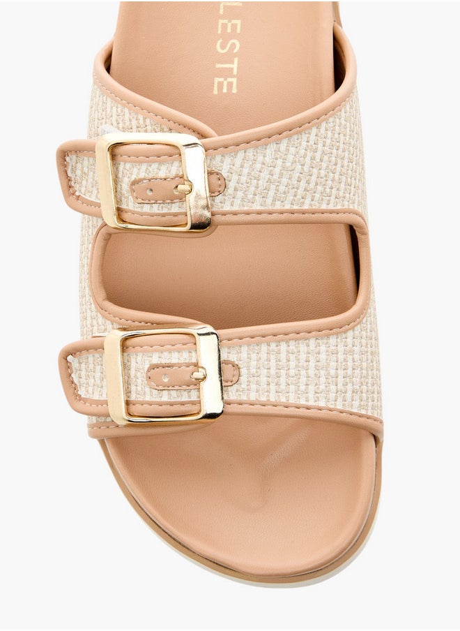 Celeste Women's Buckle Accent Slip-On Sandals  - Image 3