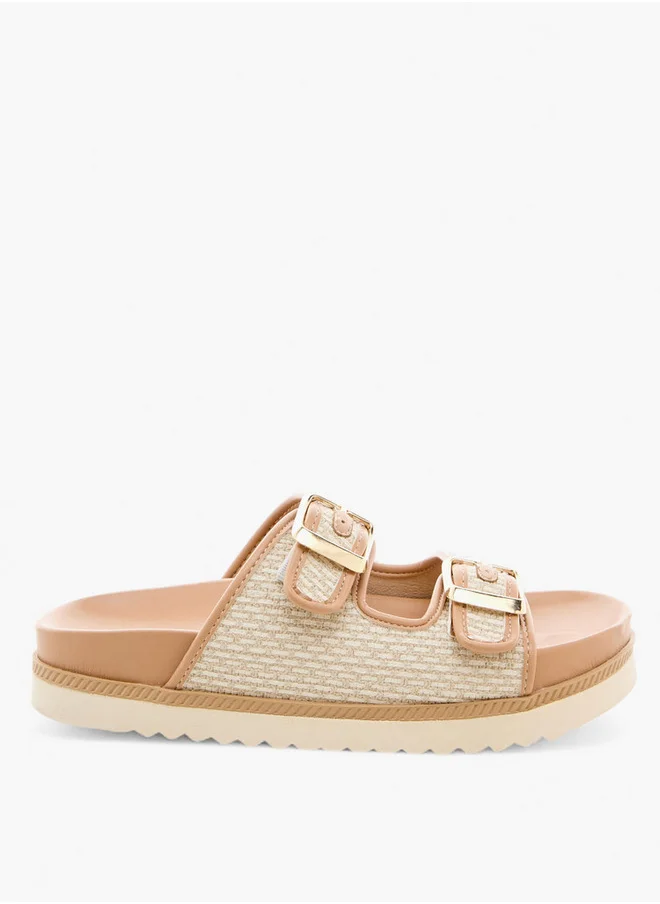 Celeste Women's Buckle Accent Slip-On Sandals