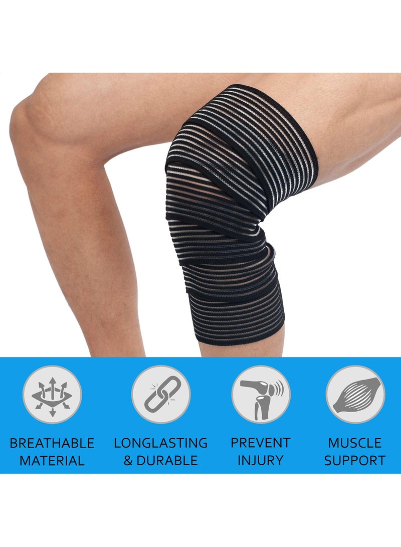 Sweet seven دعامة ضغط قابلة للتعديل للفخذ - تخفيف الألم للفخذ والركبة - ضمادة ضغط رياضية للجري، كرة السلة، التنس - مقاس واحد يناسب معظم الأشخاص - للرجال والنساء - Image 2