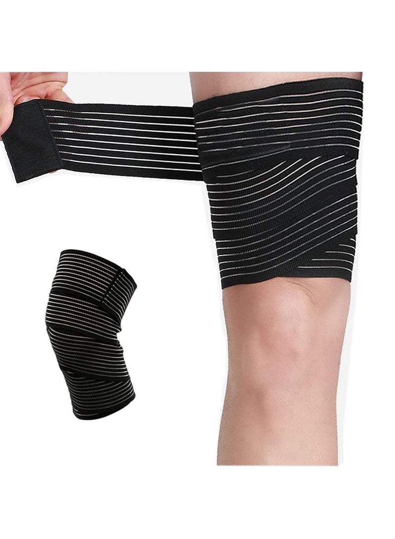 Sweet seven دعامة ضغط قابلة للتعديل للفخذ - تخفيف الألم للفخذ والركبة - ضمادة ضغط رياضية للجري، كرة السلة، التنس - مقاس واحد يناسب معظم الأشخاص - للرجال والنساء - Image 1