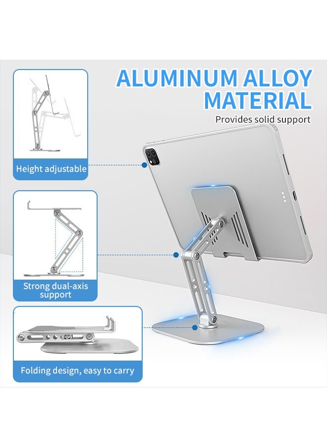 360°Rotating Phone Holder Aluminum Alloy Tablet Stand Desktop Mobile Mount Foldable Stable Not Shaking Dissipation For Samsung iphone 12 13 14pro/Tablet  - Image 5