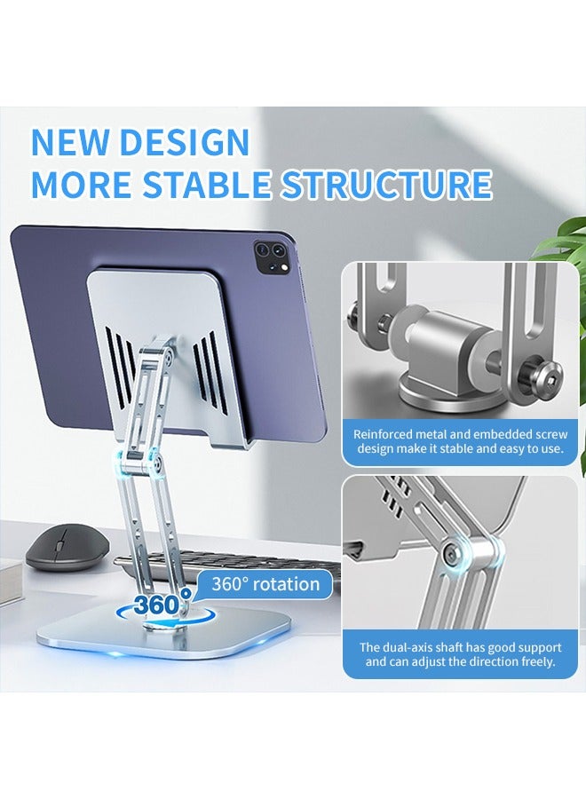 360°Rotating Phone Holder Aluminum Alloy Tablet Stand Desktop Mobile Mount Foldable Stable Not Shaking Dissipation For Samsung iphone 12 13 14pro/Tablet  - Image 4
