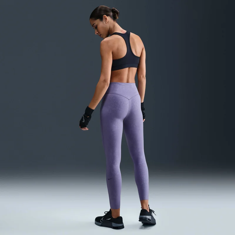 Nike Purple Women's Universa Dri-FIT Floral 7/8 Training Leggings for Women | Best Price UAE