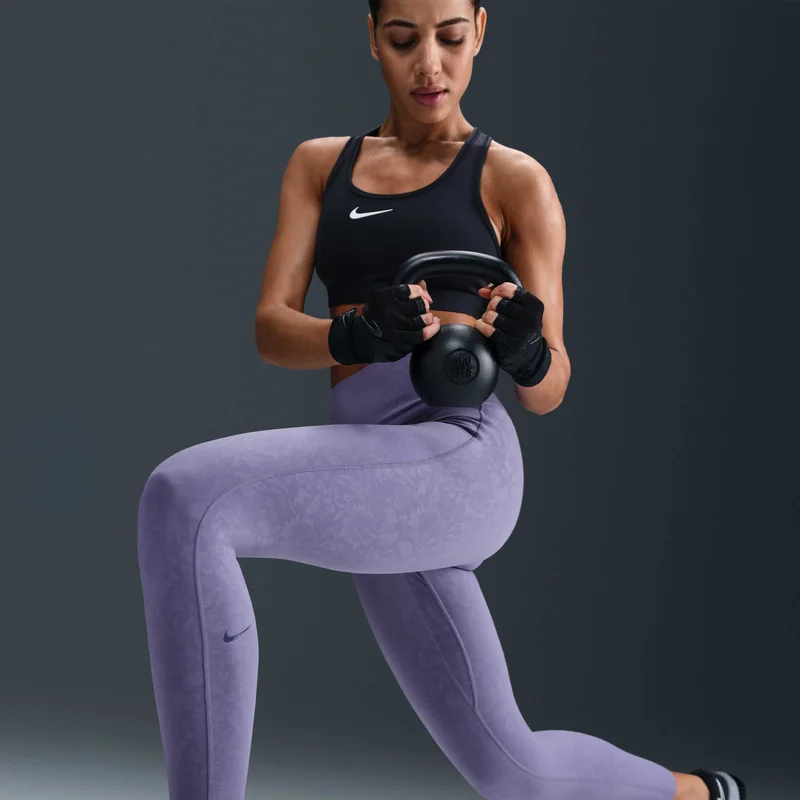Nike Purple Women's Universa Dri-FIT Floral 7/8 Training Leggings for Women | Best Price UAE