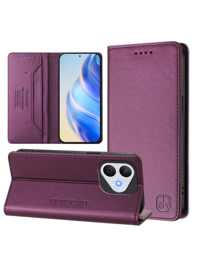 S-TOP Case For Honor 400 Lite RC01 Dual-Folded Magnetic Suction RFID Leather Phone Case - Image 1