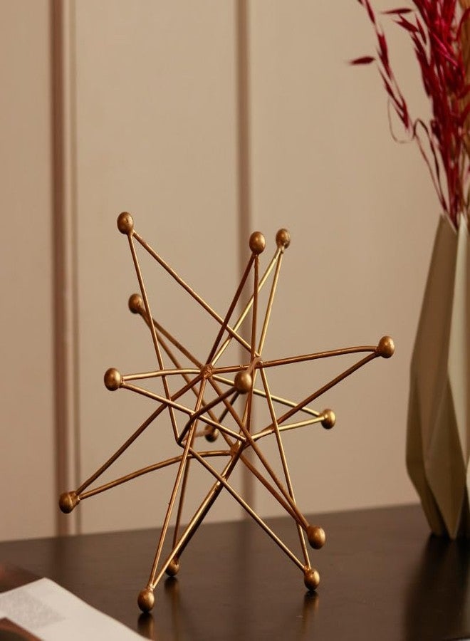 CLOUD INDIA Luxury Metal Golden Star Artifacts Showpiece Unique Design Showpiece Collectible Item for Home Decoration - Image 1
