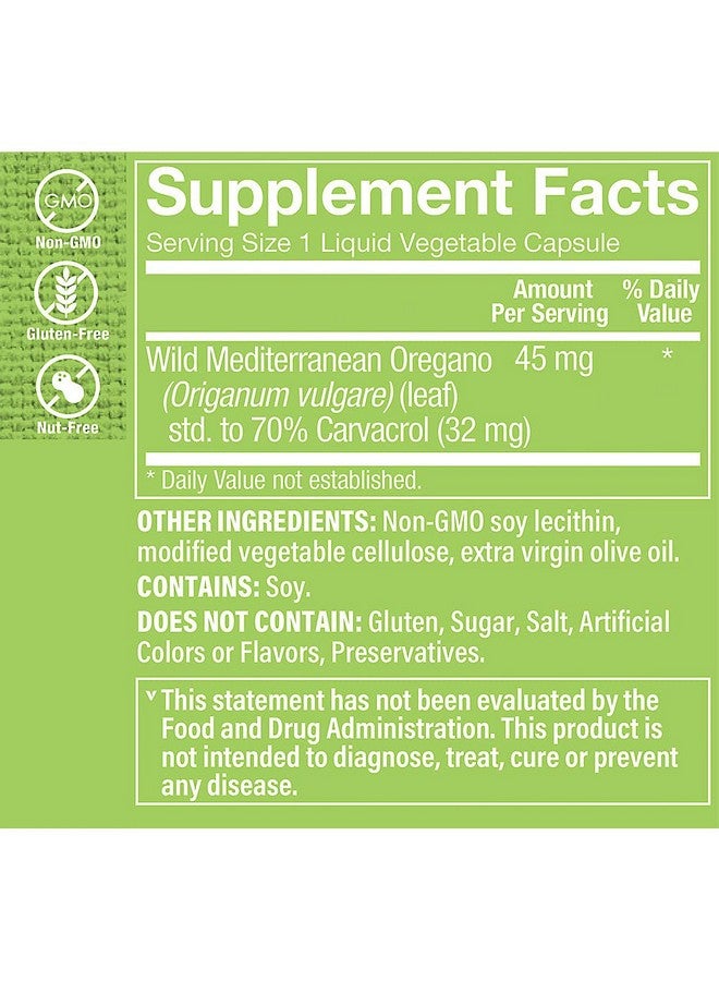 The Vitamin Shoppe Super Strength Oil of Oregano 45MG (70% Carvacrol), Wild Mediterranean Oregano Oil That Supports A Healthy Immune Response (120 Veggie Capsules) - Image 4