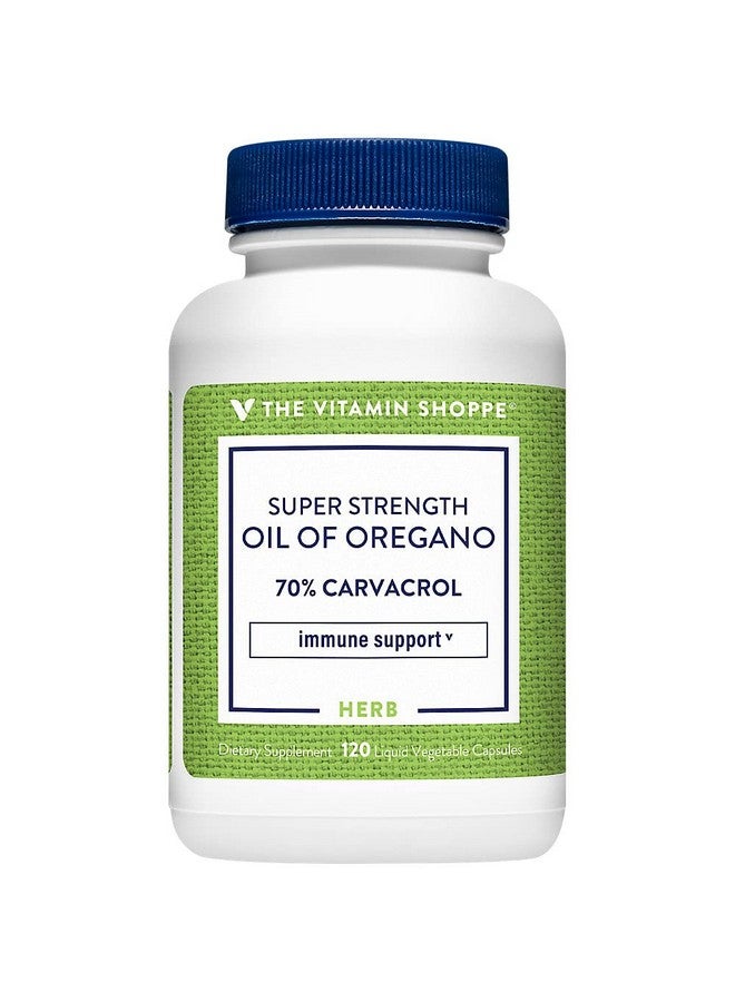 The Vitamin Shoppe Super Strength Oil of Oregano 45MG (70% Carvacrol), Wild Mediterranean Oregano Oil That Supports A Healthy Immune Response (120 Veggie Capsules) - Image 2