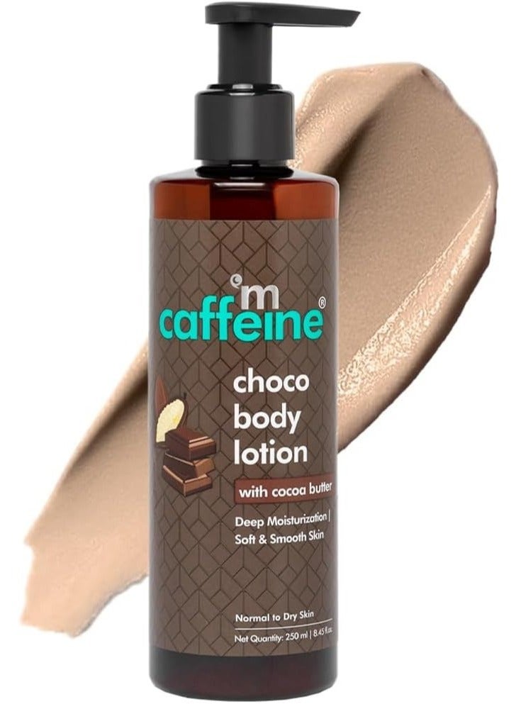 إم كافيين امكافيين لوشن للجسم من شوكو (200 مل) لترطيب عميق للبشرة الجافة | لوشن غير لاصق بزبدة الكاكاو والكراميل | كريم للاستخدام اليومي للبشرة | خالٍ من البارابين... - Image 1