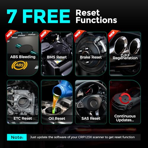 LAUNCH OBD2 Scanner CRP123X Elite, 2025 Lifetime Free WiFi Update scan Tool, FCA SGW, SAS Calibration/Throttle/Brake/BMS/D-P-F/Oil Reset/ABS bleeding, Multi Systems Car Scanner, Battery Test, Auto VIN - Image 3