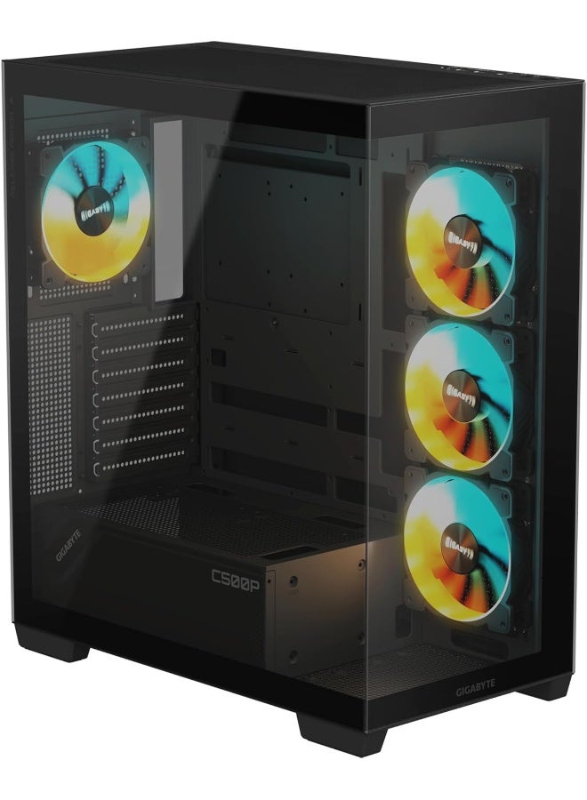 جيجابايت GIGABYTE C500P ST ATX CASE/GPU:410mm/BL - Image 2