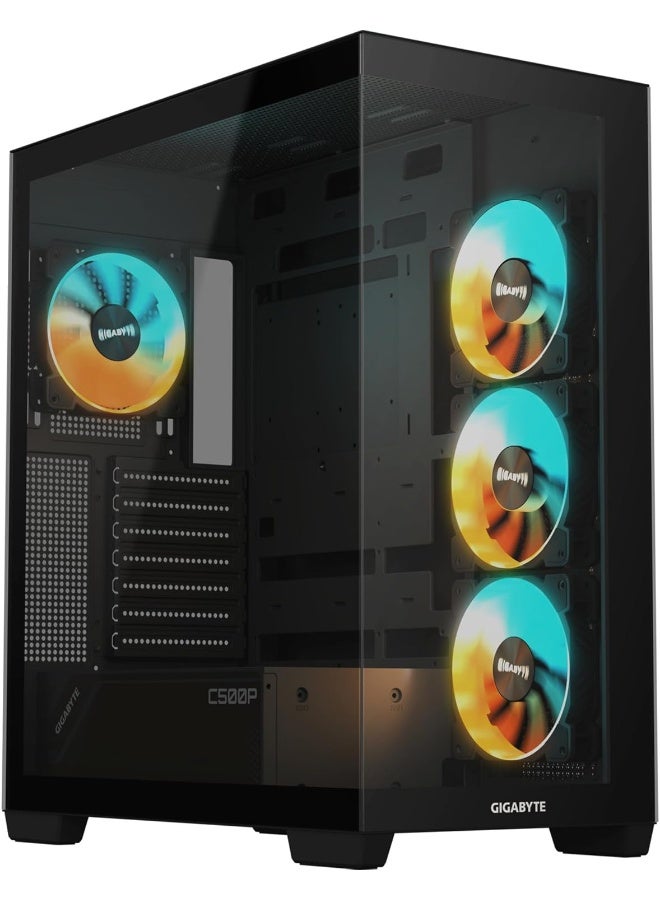 جيجابايت GIGABYTE C500P ST ATX CASE/GPU:410mm/BL - Image 1