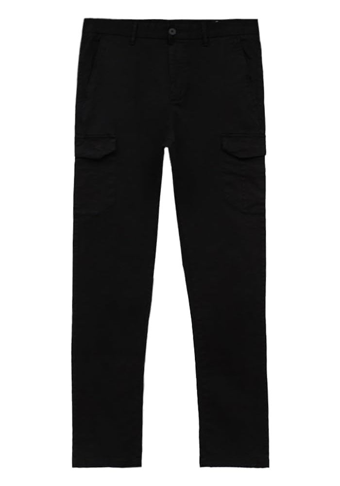 CEDRO بنطلون سيدرو ضيق للرجال - قطن مريح مع إغلاق بحبل - Image 1