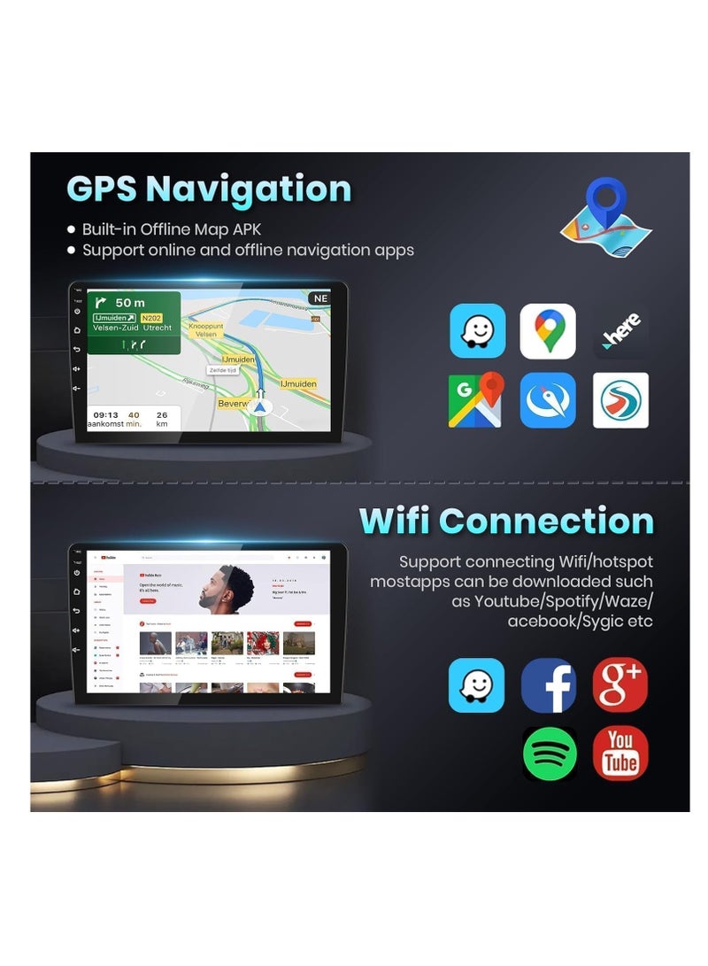 Android Car Stereo for Kia Carnival 3 YP 2014 2015 2016 2017 2018 2019 2020 2021 2GB RAM 32GB ROM 10 Inch Support Apple Carplay, MirrorLink WiFi BT, IPS Touch Screen with AHD Camera Included - Image 3