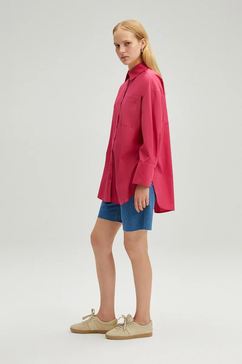 توتشي Prive Relax Fit Poplin Shirt
