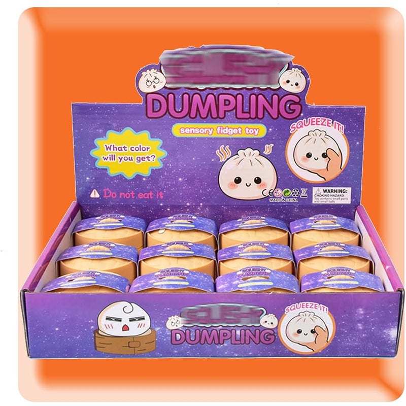 Dumpling Squishies, 2026 Squishies Dumpling Mystery Box Advent Calendar,Glitter Dumpling Squishy Box,Random Surprise Squishies Toys, Stress Relief Sensory Fidget Anxiety Relief Hand Relax (A) - Image 1